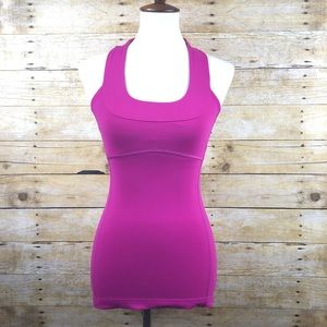 Lululemon Athletica Women’s Raspberry Racer Back Workout Gym Tank Top Athletic